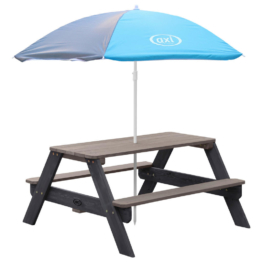 Axi Picknicktisch Nick Anthrazit Holz B/h/l: Ca. 98x49x95 Cm