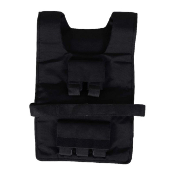 HOMCOM Trainingsweste schwarz Eisen