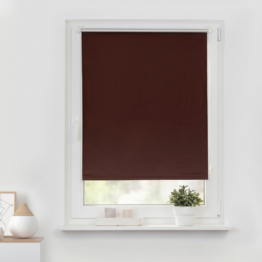 Thermo Klebe-/Klemmrollo Verdunklungsqualität braun B/L: ca. 60x150 cm
