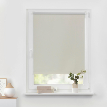 Thermo Klebe-/Klemmrollo Verdunklungsqualität creme B/L: ca. 80x220 cm