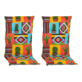 Beo Saumauflage für Hochlehner Nukus Mexico bunt Polyester-Mischgewebe B/L/S: ca. 52x120x8 cm 2er Set