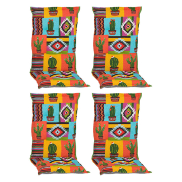 Beo Saumauflage für Hochlehner Nukus Mexico bunt Polyester-Mischgewebe B/L/S: ca. 52x120x8 cm 4er Set