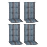 Beo Saumauflage für Hochlehner Tissa blau Polyester-Mischgewebe B/L/S: ca. 46x118x8 cm 4er Set
