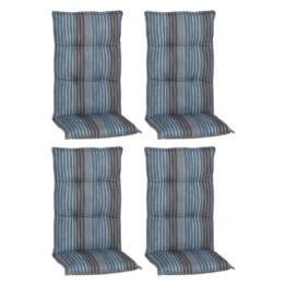 Beo Saumauflage für Hochlehner Tissa blau Polyester-Mischgewebe B/L/S: ca. 46x118x8 cm 4er Set