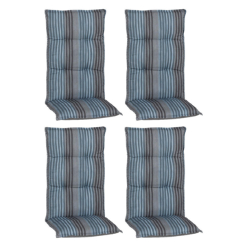 Beo Saumauflage für Hochlehner Tissa blau Polyester-Mischgewebe B/L/S: ca. 46x118x8 cm 4er Set