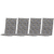 Gardamo Auflagen-Set Mirage Mosaik grau Polyester-Mischgewebe B/H/L: ca. 48x7x120 cm 4er Set