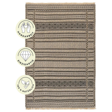 PersaTepp Teppich Kelim Kordi beige B/L: ca. 83x121 cm