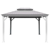 Sojag Pavillon Messina champagner Metall B/H/L: ca. 483x307x363 cm