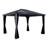 Sojag Pavillon Ventura anthrazit Stahl B/H/L: ca. 296x261x423 cm