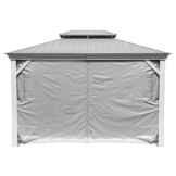 Sojag Pavillon-Vorhang-Set Messina taupe Polyester