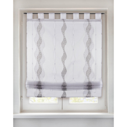 Bändchenrollo Romina grau B/L: ca. 60x140 cm