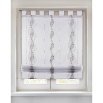 Bändchenrollo Romina grau B/L: ca. 60x140 cm