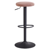 Barhocker rosa schwarz Stoff Eisen B/H/T: ca. 40x58x40 cm