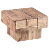 Beistelltisch natur Akazie B/H/T: ca. 44x30x44 cm