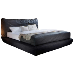 Boxspringbett Crush anthrazit Kunstleder Liegefläche B/L: ca. 180x200 cm