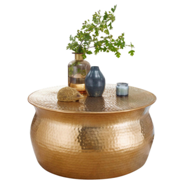 Couchtisch gold B/H/T: ca. 60x30x60 cm