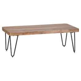 Couchtisch natur schwarz B/H/T: ca. 115x40x60 cm