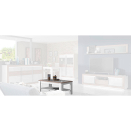 Couchtisch  weiß Hochglanz Eiche Nelson Nachbildung B/H/T: ca. 110x45x60 cm