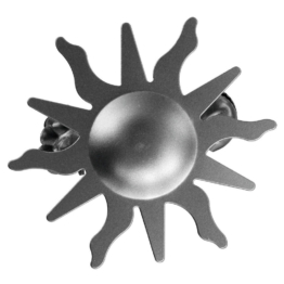 Dekoklammer Sonne