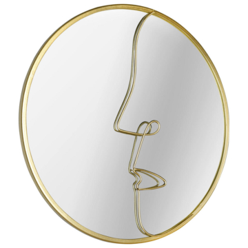 Dekospiegel Gerda gold Optik D: ca. 30 cm