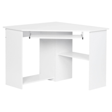 Eckschreibtisch weiß matt B/H/T: ca. 127x73x88,5 cm