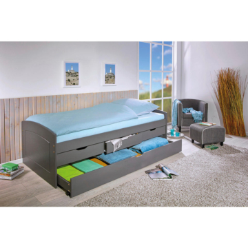 Funktionsbett Rieka grau