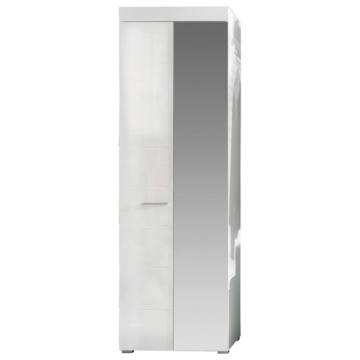 Garderobenschrank Amanda weiß Hochglanz B/H/T: ca. 62x195x38 cm