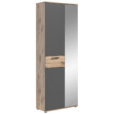 Garderobenschrank Mason Nox Oak Nachbildung dunkelgrau B/H/T: ca. 70x200x37 cm