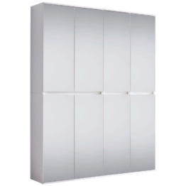 Garderobenschrank Mirror weiß B/H/T: ca. 148x191x34 cm