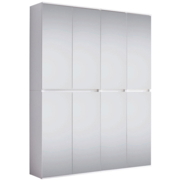 Garderobenschrank Mirror weiß B/H/T: ca. 148x191x34 cm