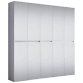 Garderobenschrank Mirror weiß B/H/T: ca. 185x191x34 cm