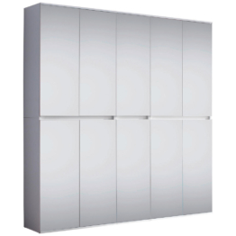Garderobenschrank Mirror weiß B/H/T: ca. 185x191x34 cm