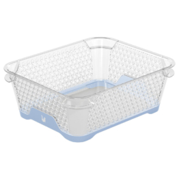 keeeper Stapelkörbchen blau B/H/L: ca. 16x7x20 cm