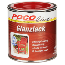 POCOline Acyl Buntlack feuerrot glänzend ca. 0,25 l