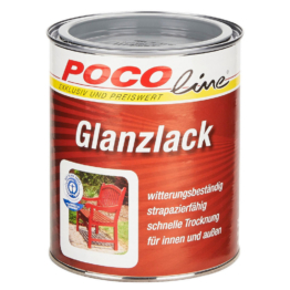 POCOline Acyl Buntlack Silbergrau glänzend ca. 0,75 l