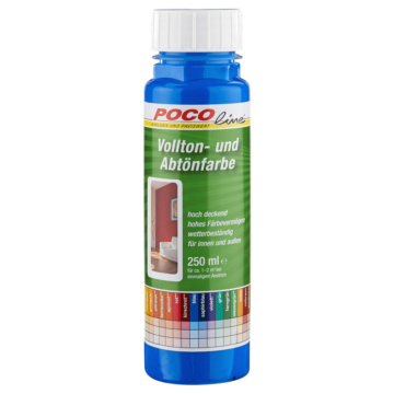 POCOline Vollton- und Abtönfarbe blau ca. 0,25 l