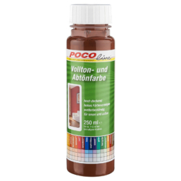POCOline Vollton- und Abtönfarbe schoko ca. 0,25 l