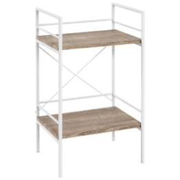 Regal  Eiche Nachbildung weiß lackiert MDF B/H/T: ca. 34x62x27 cm