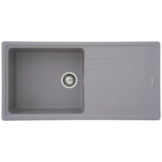 Respekta Einbauspüle Columbia 100 x 50 G Beton grau Granitverbundmaterial B/H/T: ca. 100x18,5x50 cm