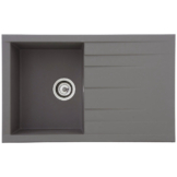 Respekta Einbauspüle Houston 80 x 50 G Beton grau Mineralite B/H/T: ca. 80x21x50 cm