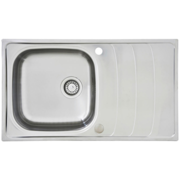 Respekta Einbauspüle Miami 86 x 50 Edelstahl B/H/T: ca. 86x19x50 cm