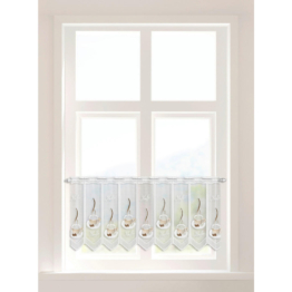 Scheibengardine Kaffee braun B/L: ca. 145x45 cm