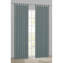 Schlaufenvorhang Silk anthrazit B/L: ca. 140x225 cm