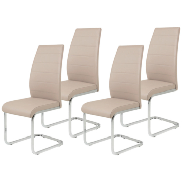 Schwingstuhl Amber 4er Set Cappuccino B/H/T: ca. 43x103x59 cm