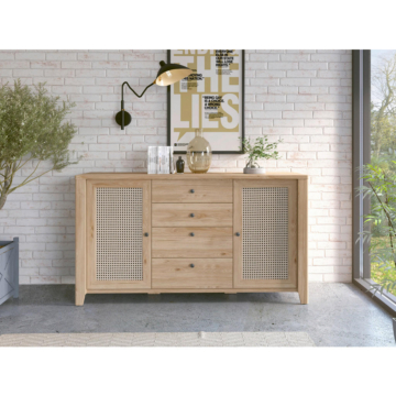 Sideboard Cestino Jackson Hickory Nachbildung B/H/T: ca. 164x90,5x42 cm