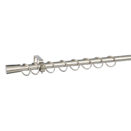 Stilgarnituren Kappe Chrom Metall D: ca. 1,9 cm ausziehbar von ca. 130 bis 240 cm 1.0 Läufe