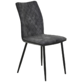 Stuhl Pamela anthrazit Vintage Polyester B/H/T: ca. 44x88x57 cm