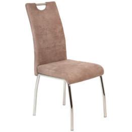 Stuhl Susi 4er Set beige Vintage Microfaser B/H/T: ca. 44x98x61 cm