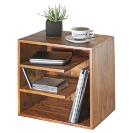 Beistelltisch natur Echtholz B/H/T: ca. 43x43x30 cm