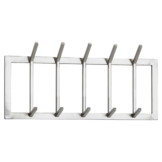 Garderobe Stahl poliert B/H/T: ca. 65x30x10 cm